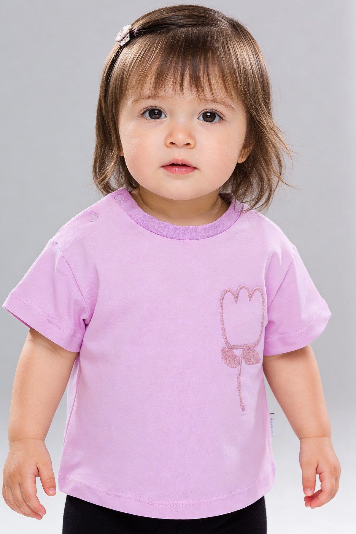 Tuffy Fată Bebeluș Tricou Supreme Jacquard-1526 - Liliac