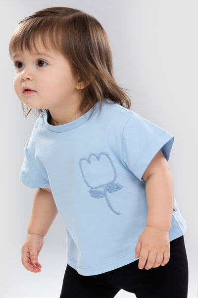 Tuffy Fată Bebeluș Tricou Supreme Jacquard-1526 - Liliac