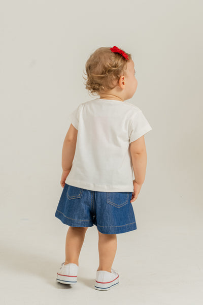 Tuffy Compleu Fete Denim+Tesatura-3366 - Galben Deschis