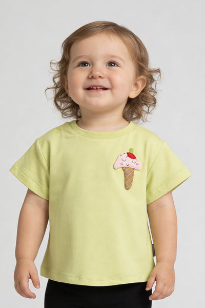 Tuffy Fată Bebeluș Tricou Supreme-1506 - Albastru Gheață