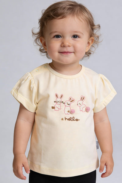 Tuffy Fată Bebeluș Tricou Supreme-1556 - Biscuit