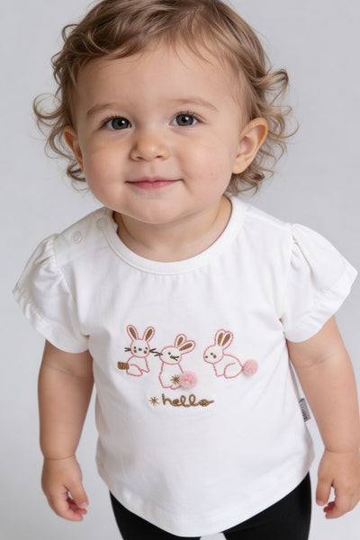 Tuffy Fată Bebeluș Tricou Supreme-1556 - Biscuit