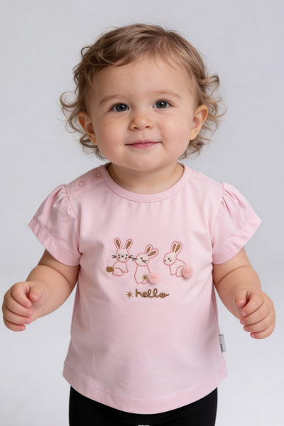 Tuffy Fată Bebeluș Tricou Supreme-1556 - Biscuit
