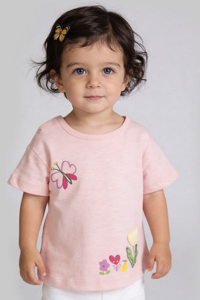 Tuffy Fată Bebeluș Tricou Supreme-1566 - Roz Închis