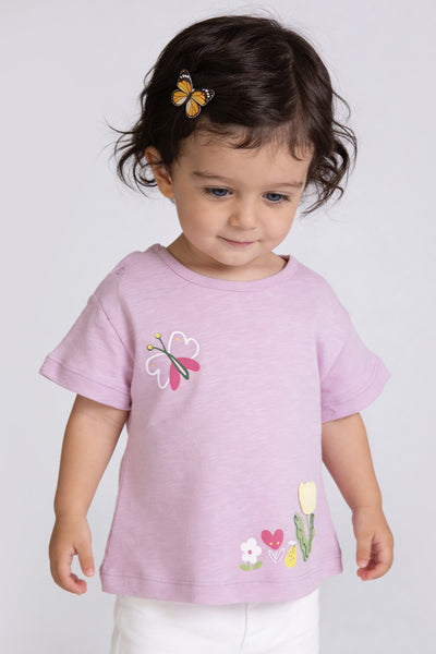 Tuffy Fată Bebeluș Tricou Supreme-1566 - Liliac
