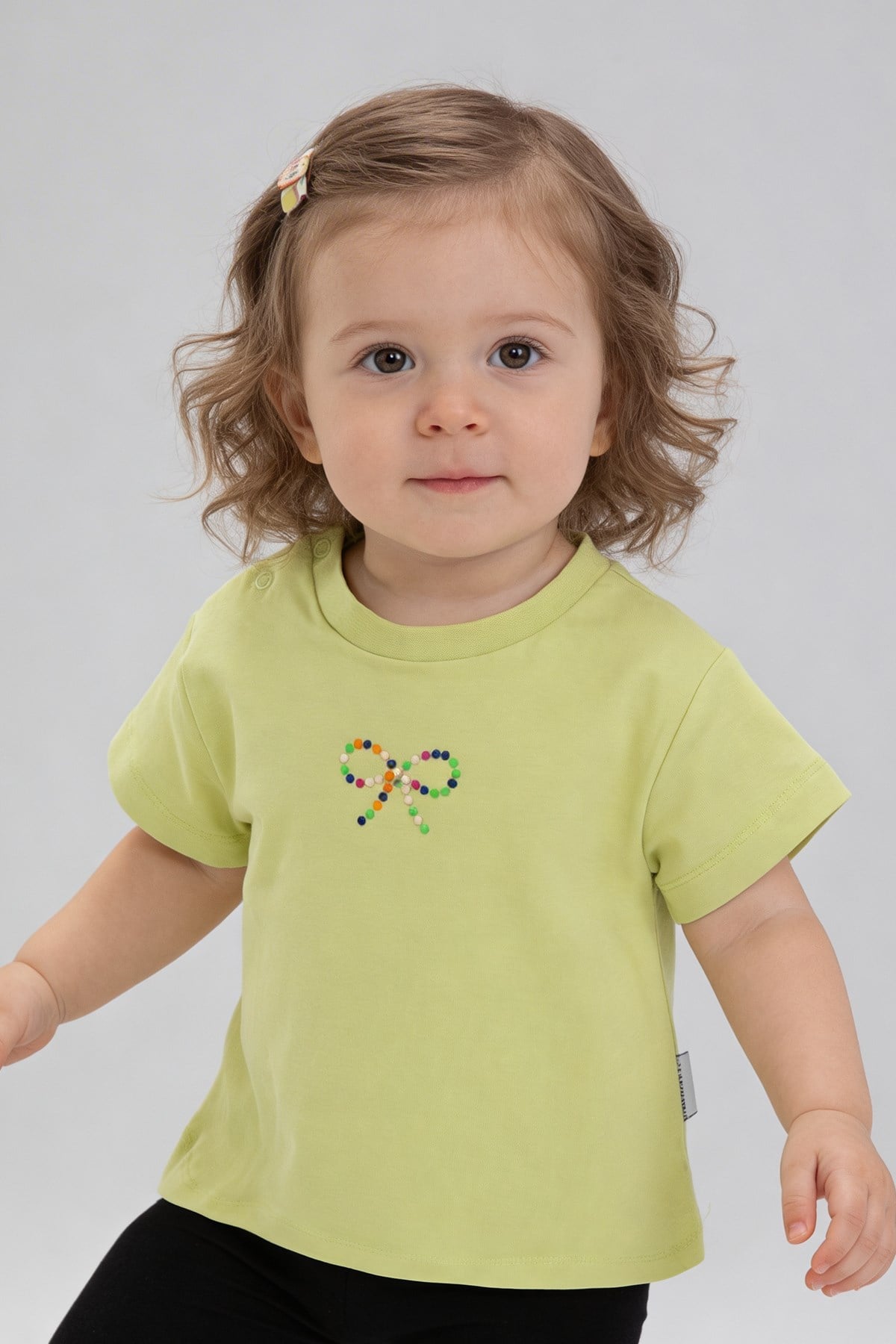 Tuffy Fată Bebeluș Tricou-1626 - Măslin