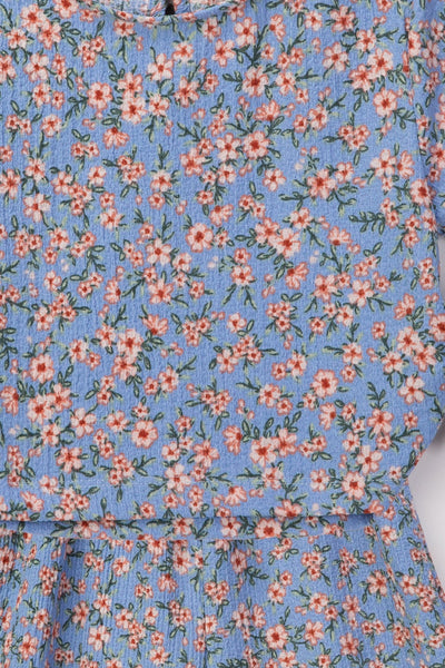 Tuffy Set Dublu Fete cu Tipar Floare-3776-1 - Roz
