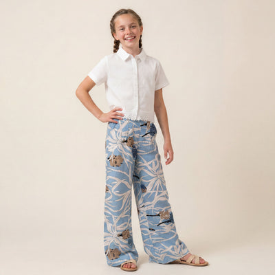 Tuffy Set Dublu Fete Pânză cu Model-4526 - Albastru
