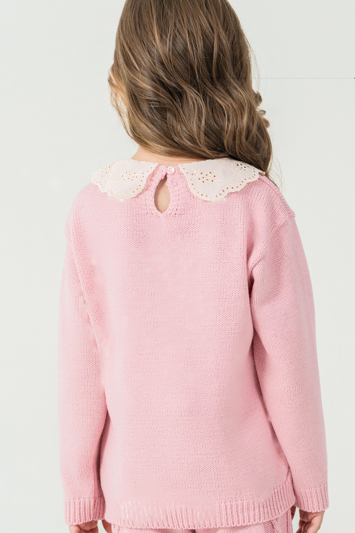 Set de tricot Tuffy pentru fete-02705 - Roz