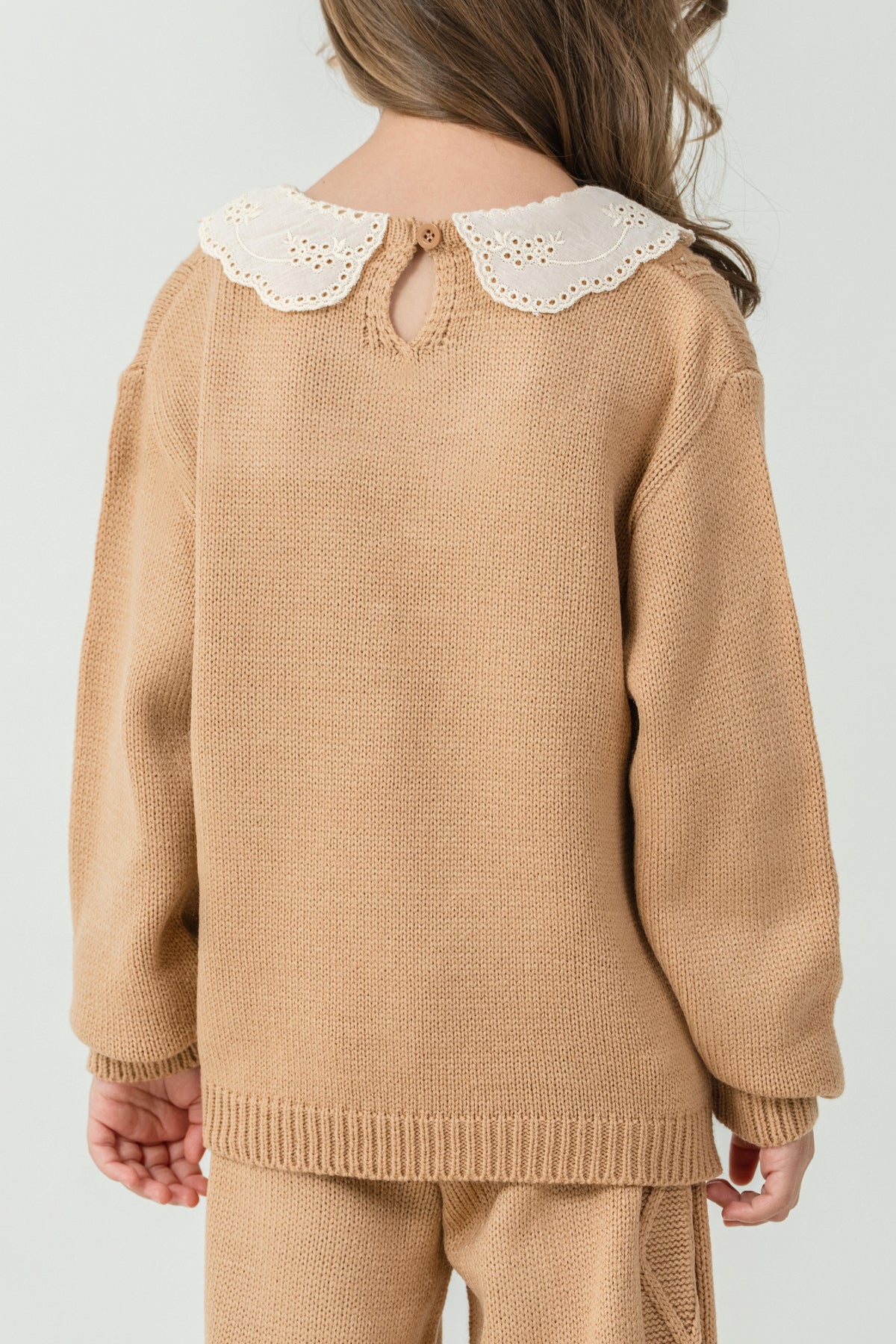 Set de tricot Tuffy pentru fete-02705 - Roz