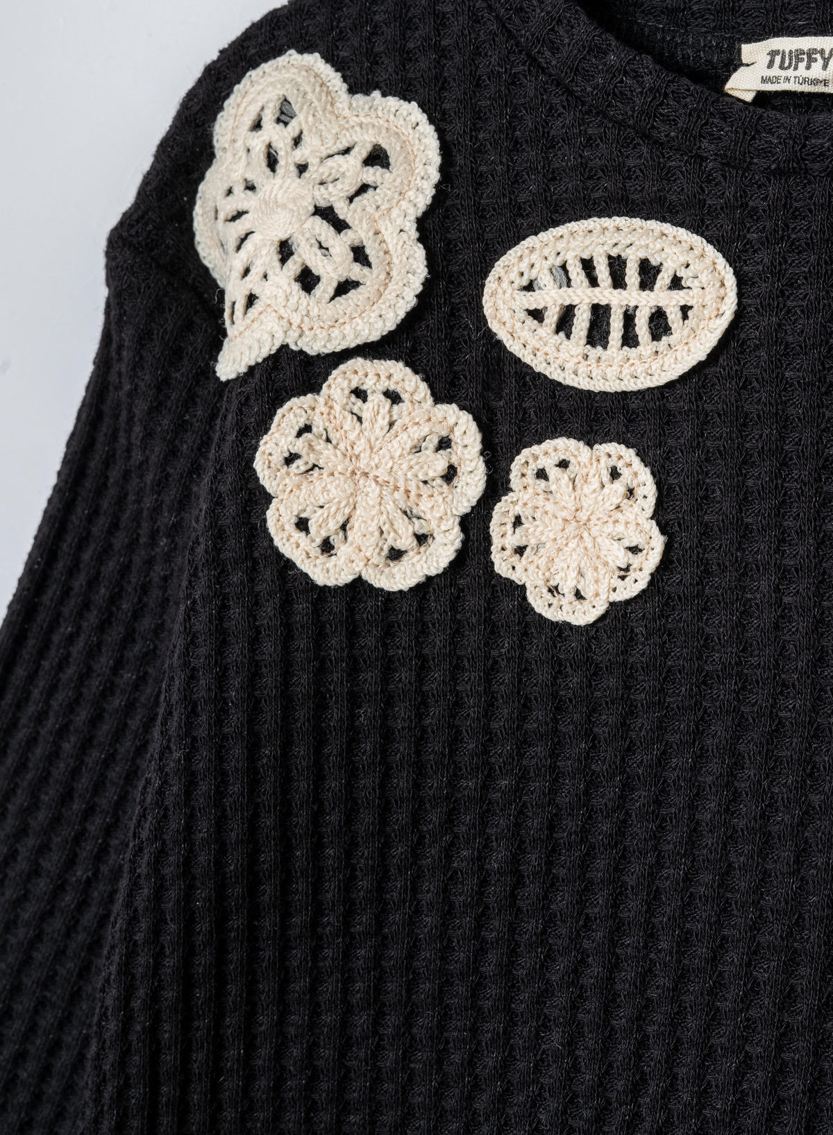 Tuffy Set Copilă Tricot Jacquard-02545 - Ecru