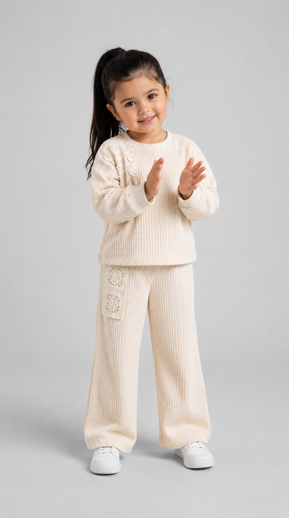Tuffy Set Copilă Tricot Jacquard-02545 - Negru