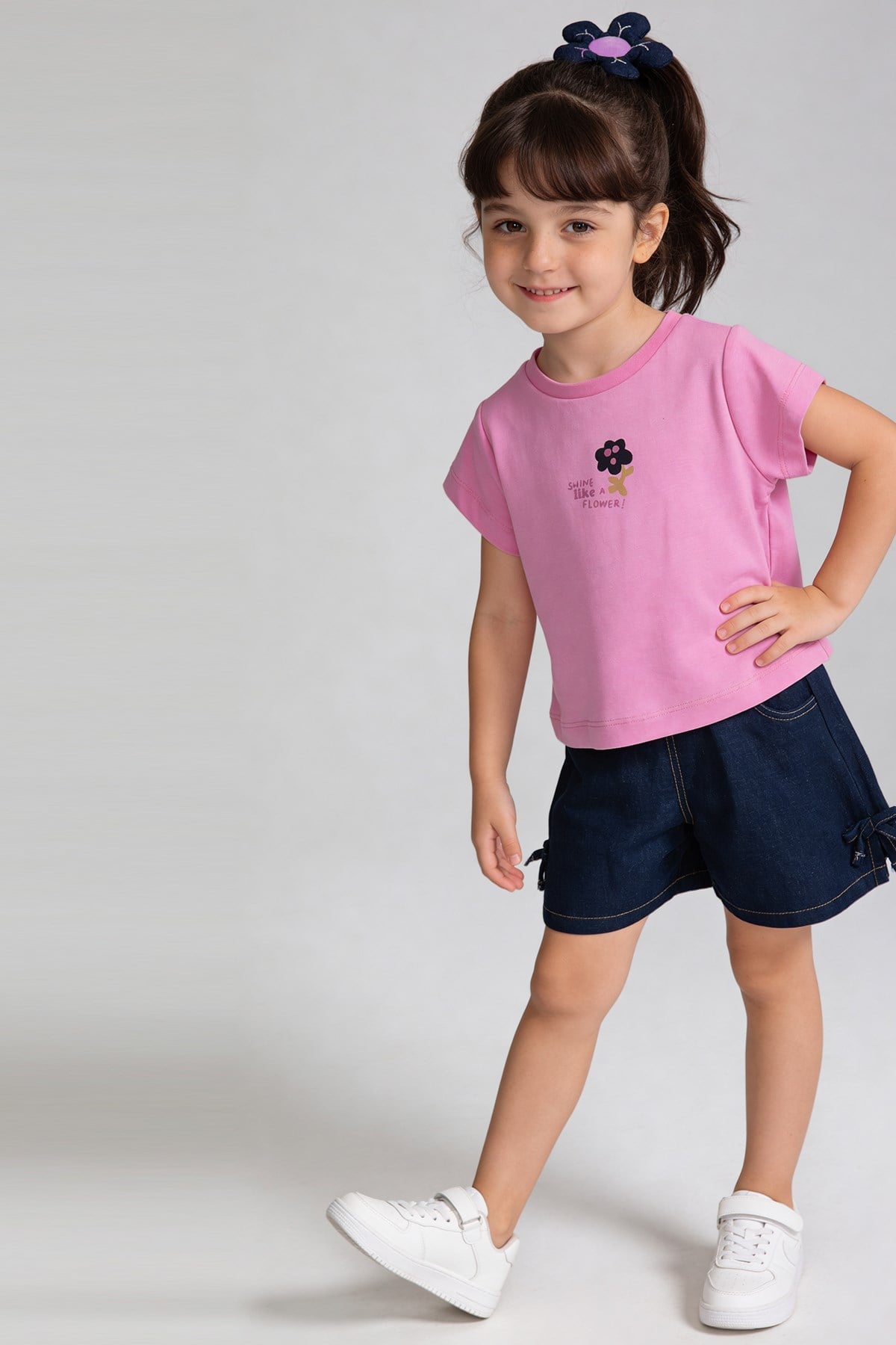Tuffy Set Dublu Fete Denim si Pantaloni Scurti-3666 - Ecru