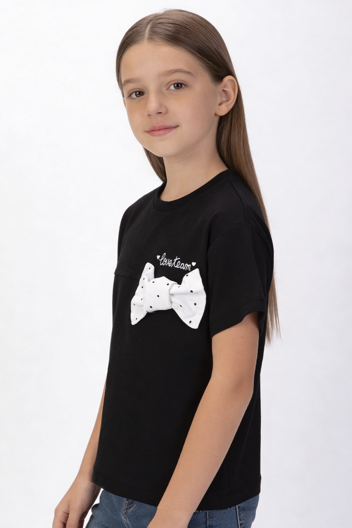 Tuffy Tricou Fete Detalii Panglica-2306 - Negru