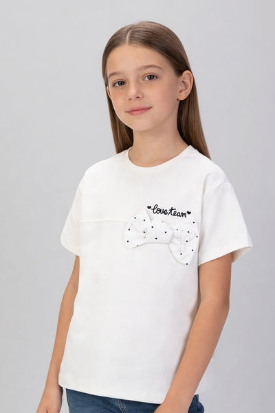 Tuffy Tricou Fete Detalii Panglica-2306 - Negru