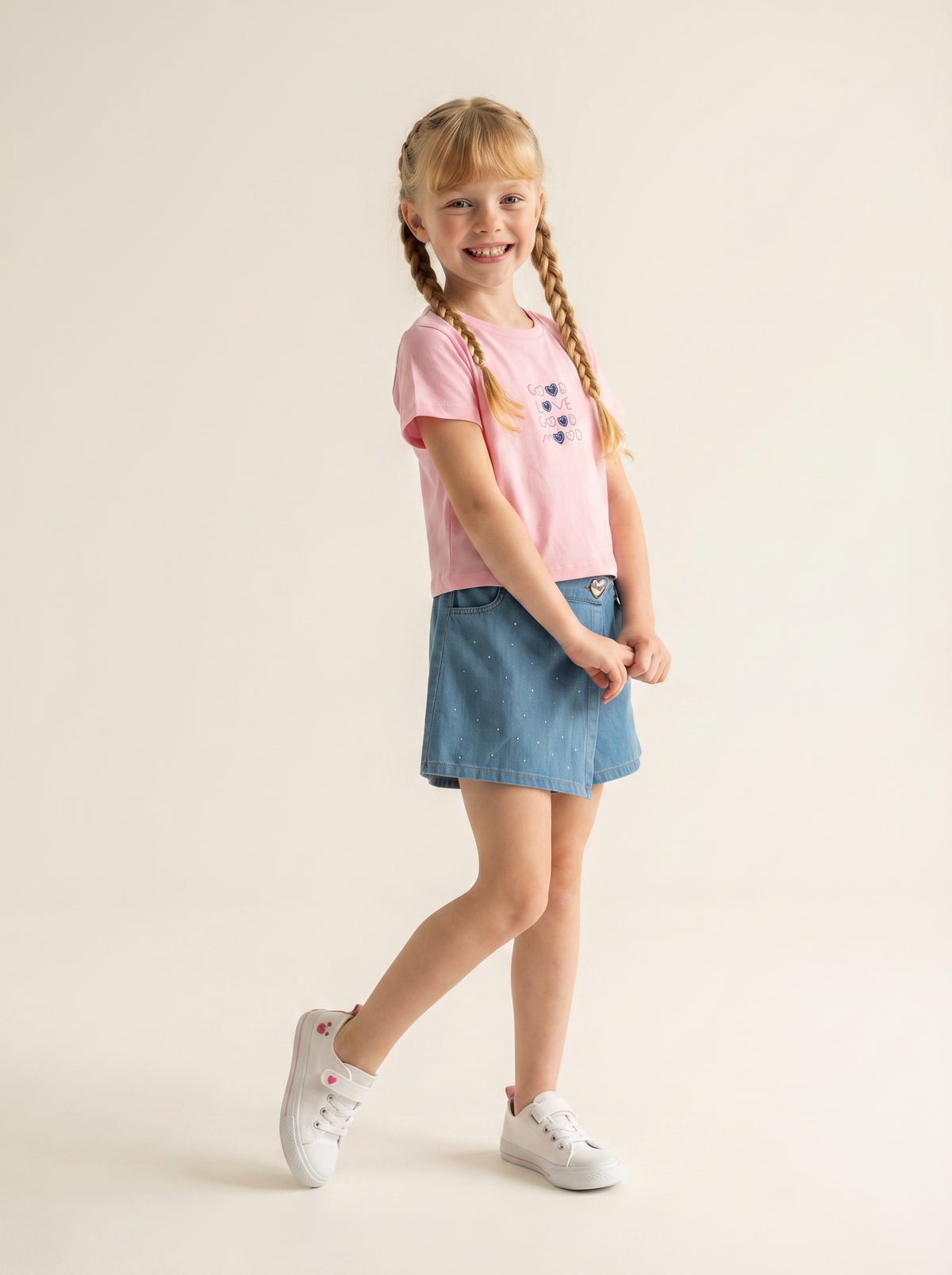 Tuffy Set Dublu Fete Supreme cu Lycra si Pantaloni Scurti-4366 - Ecru