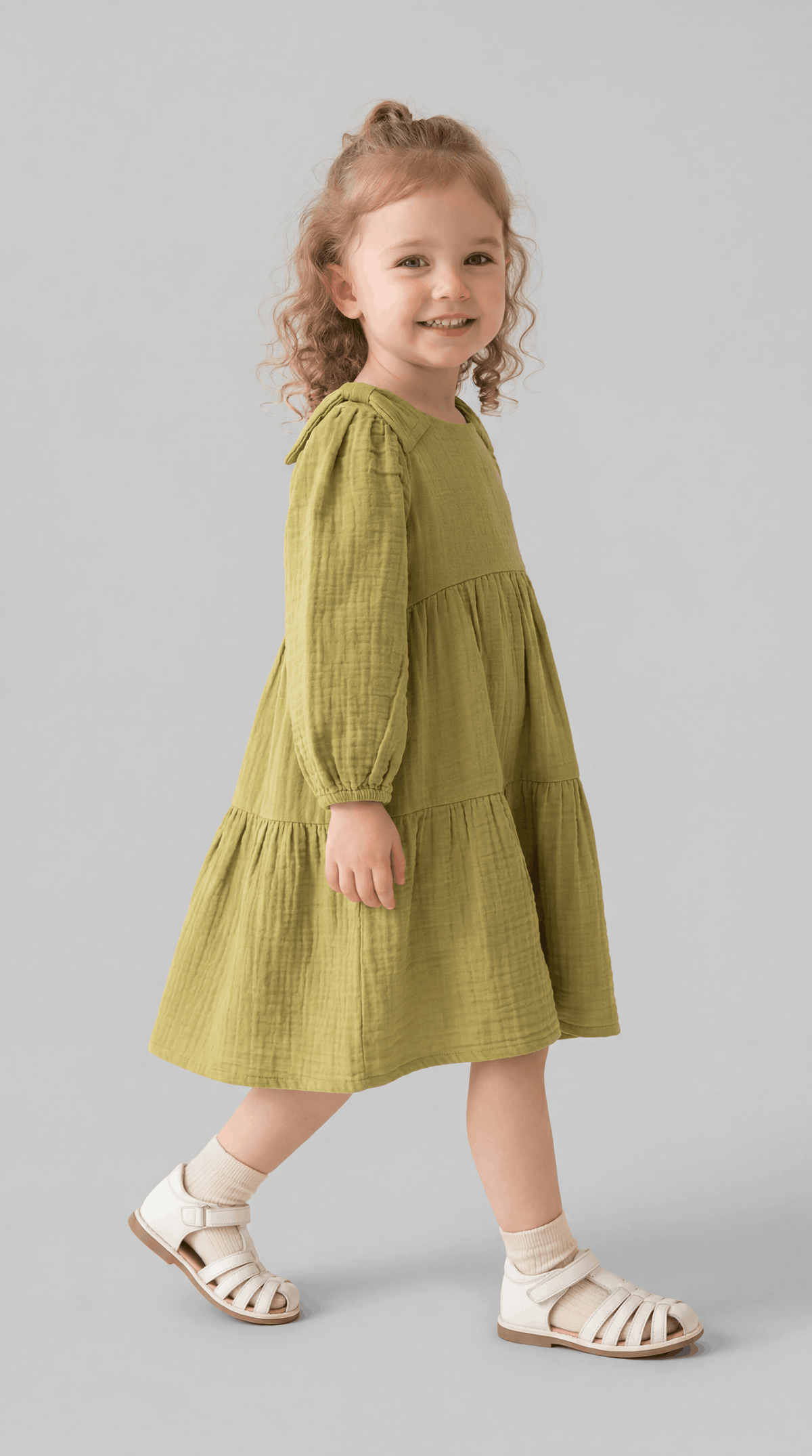 Tuffy Rochie Muslin pentru Fată-02865 - Vin