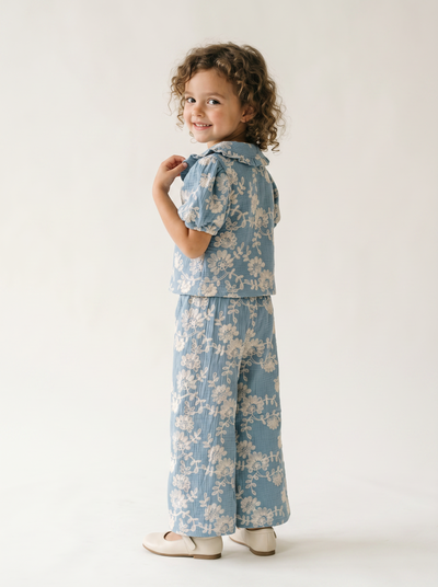 Tuffy Compleu Fete Muslin Brodat-3706 - Bej