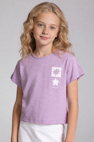 Tuffy Tricou Fete Tema Stele-2466 - Roz Praf