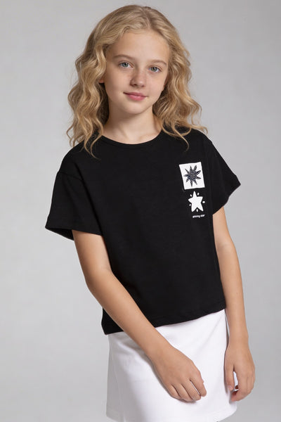 Tuffy Tricou Fete Tema Stele-2466 - Roz Praf