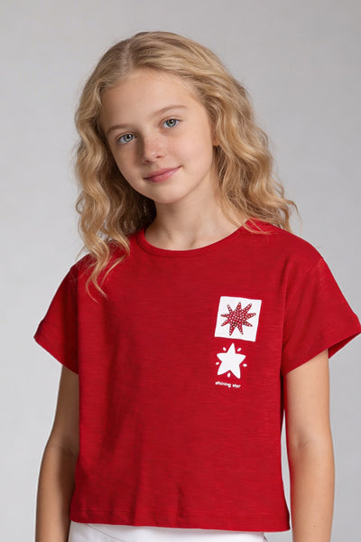 Tuffy Tricou Fete Tema Stele-2466 - Roz Praf