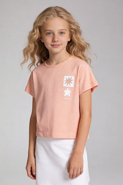 Tuffy Tricou Fete Tema Stele-2466 - Roz Praf