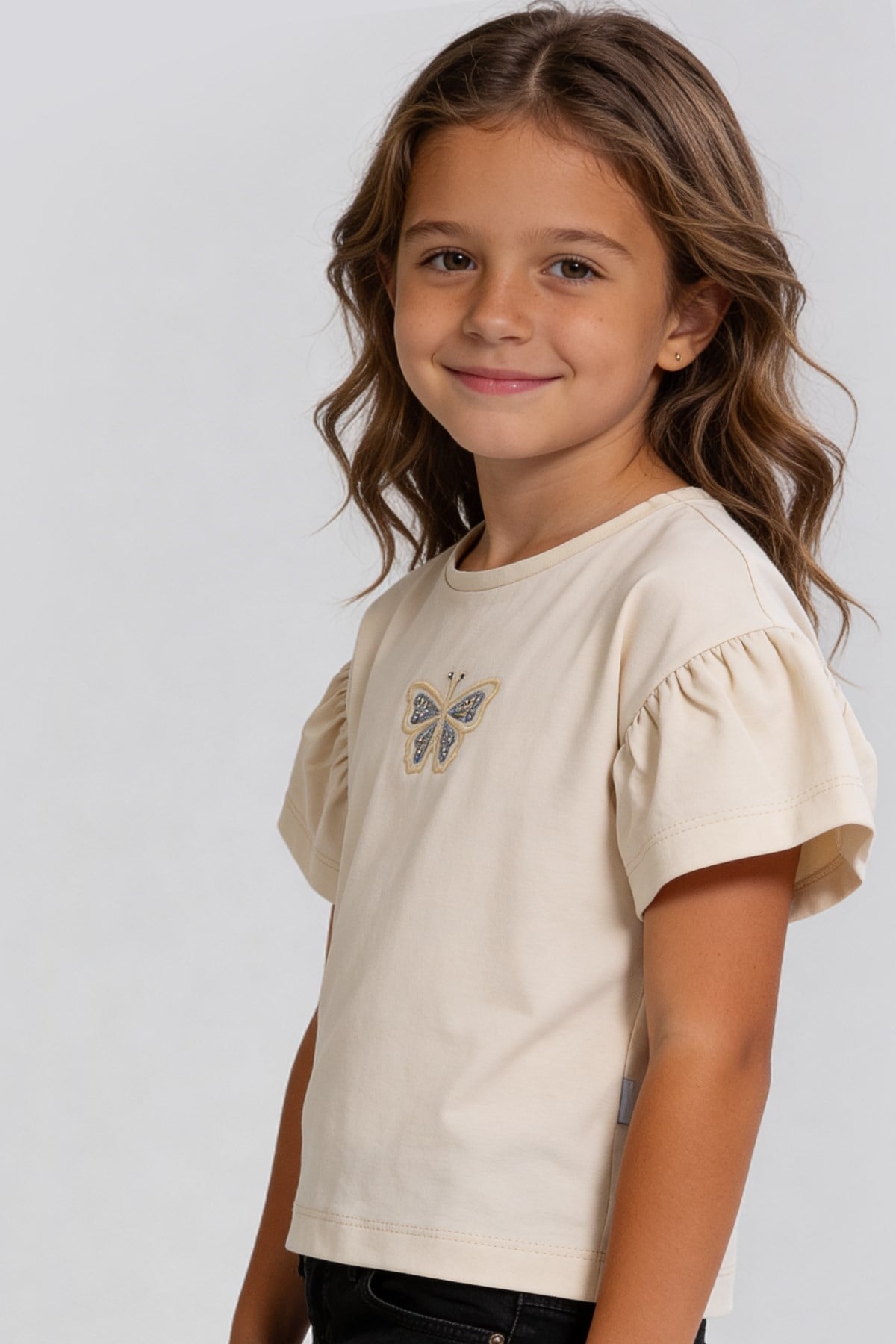 Tuffy Tricou Fete Pique-1906 - Negru