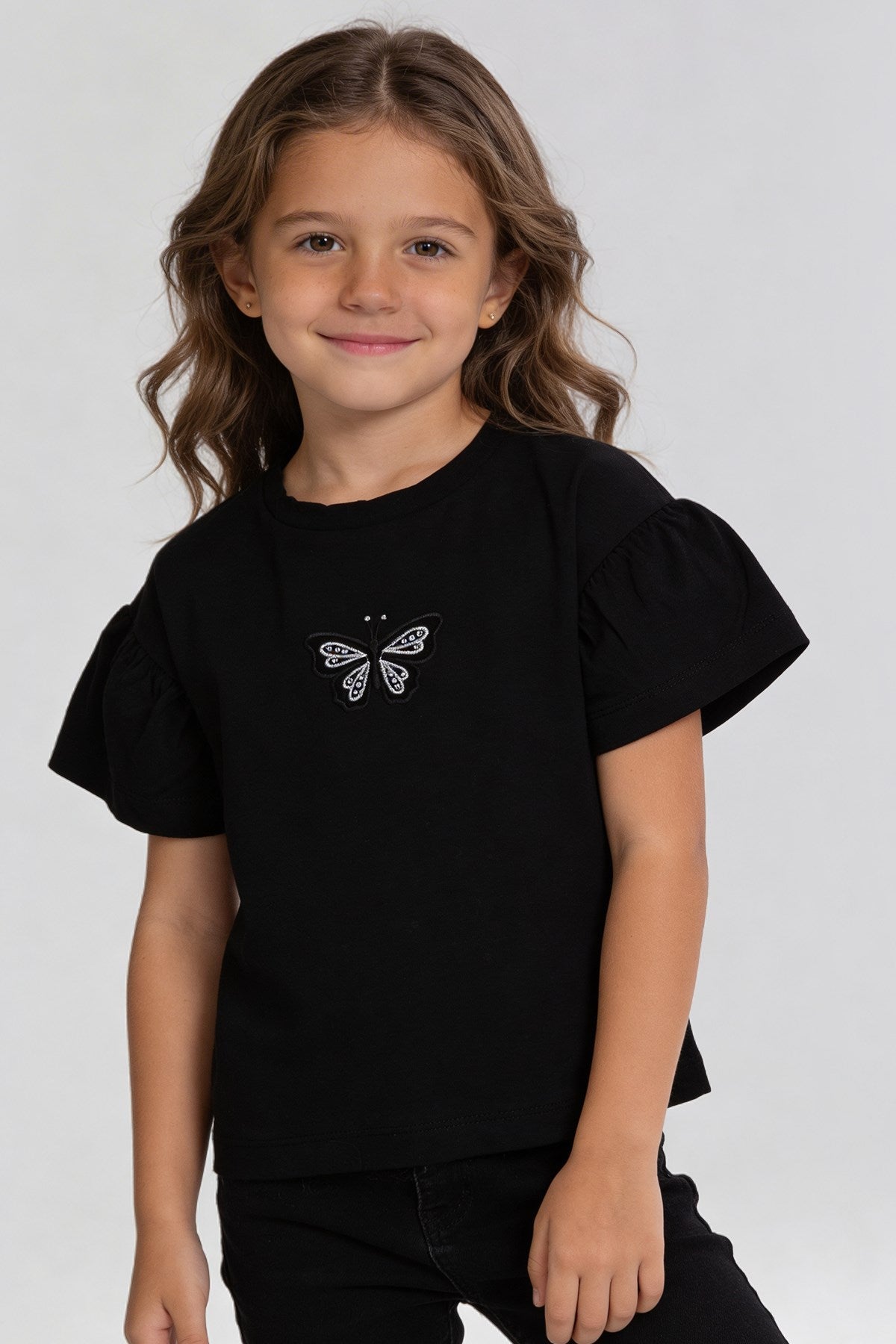 Tuffy Tricou Fete Pique-1906 - Roz Inchis