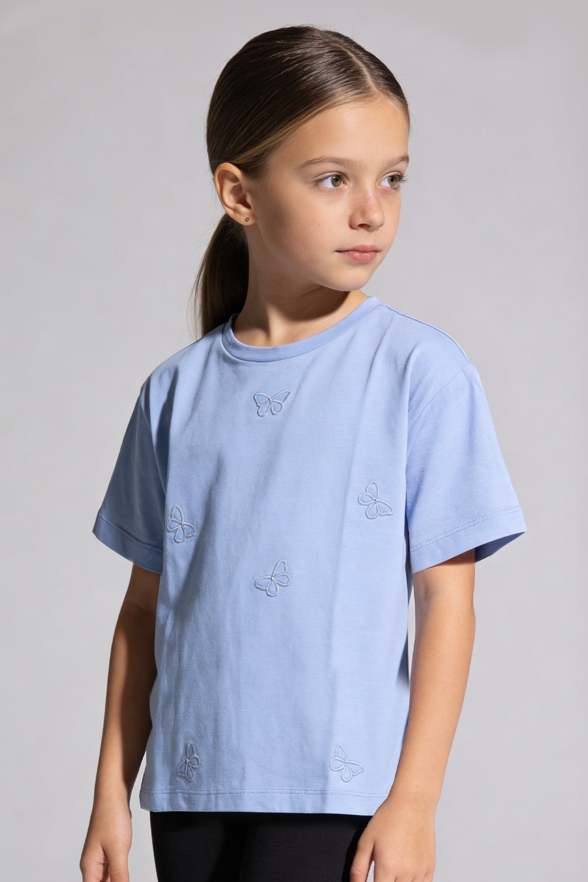 Tuffy Tricou Fete Pique-2336 - Negru