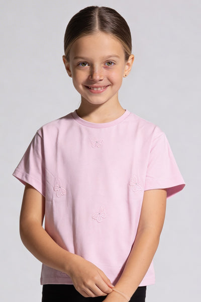 Tuffy Tricou Fete Pique-2336 - Roz Inchis