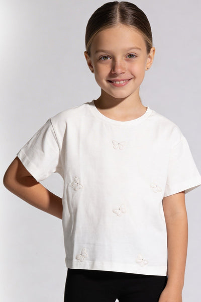 Tuffy Tricou Fete Pique-2336 - Ecru