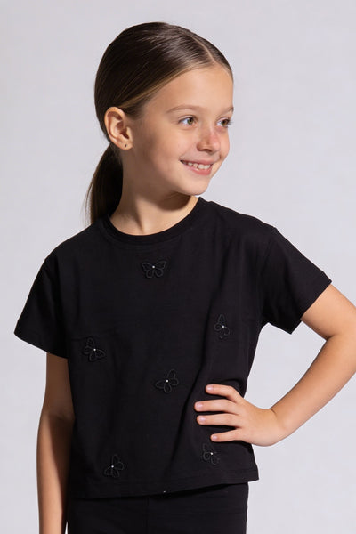 Tuffy Tricou Fete Pique-2336 - Roz Inchis