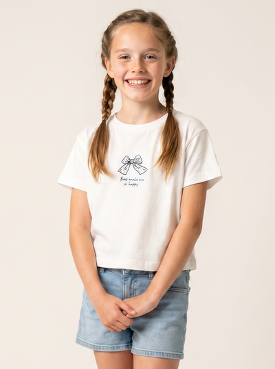 Tuffy Tricou Fete-2516 - Ecru