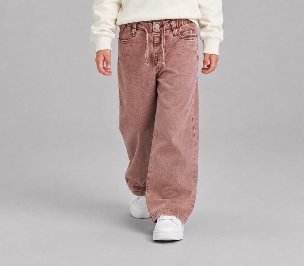 Pantalon Gabardin Tuffy pentru fete-02815 - Verde Deschis