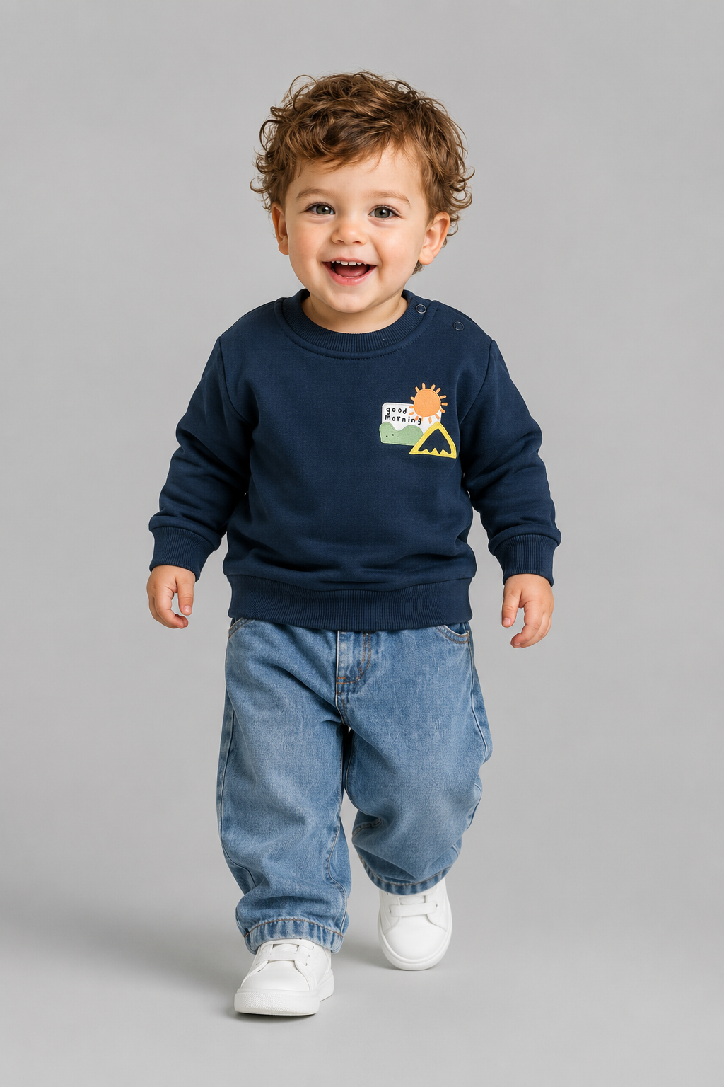 Tuffy Morning Tema Baietel Bluza - 045 - Indigo