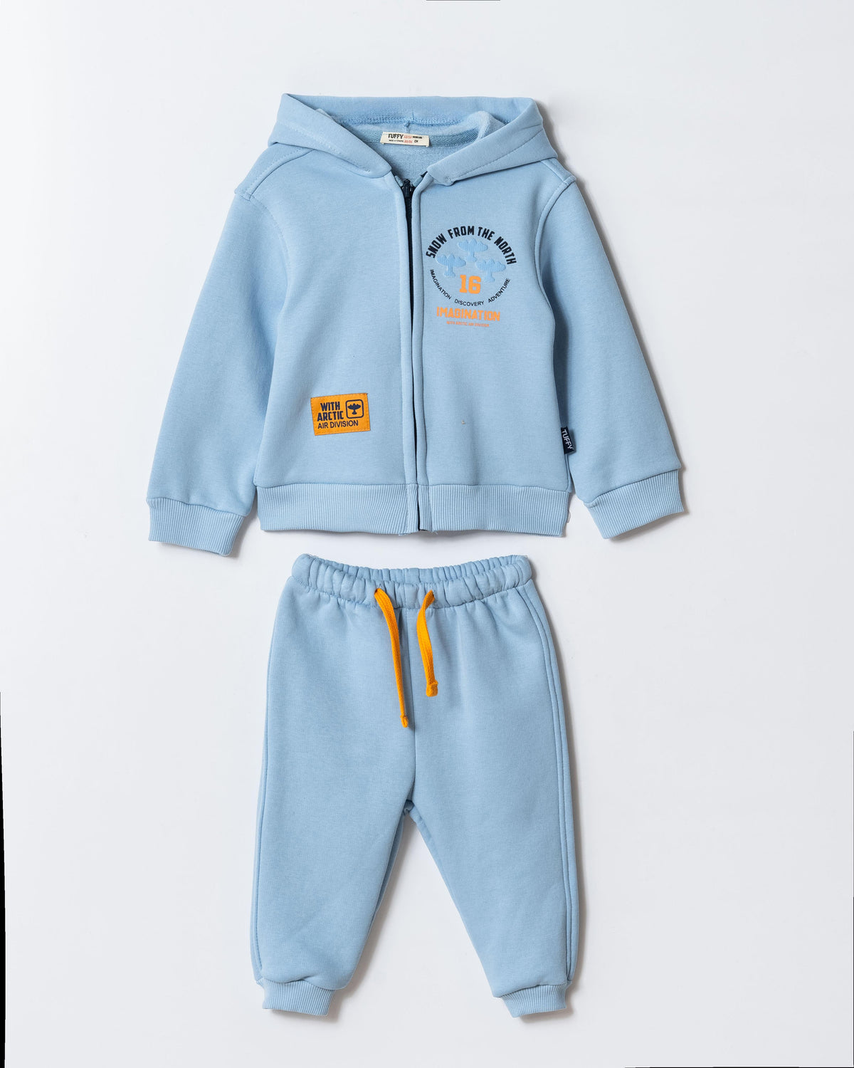 Tuffy Set Costum Jogging Băiat Tematic Snow Thenorth-03615 - Gri Deschis