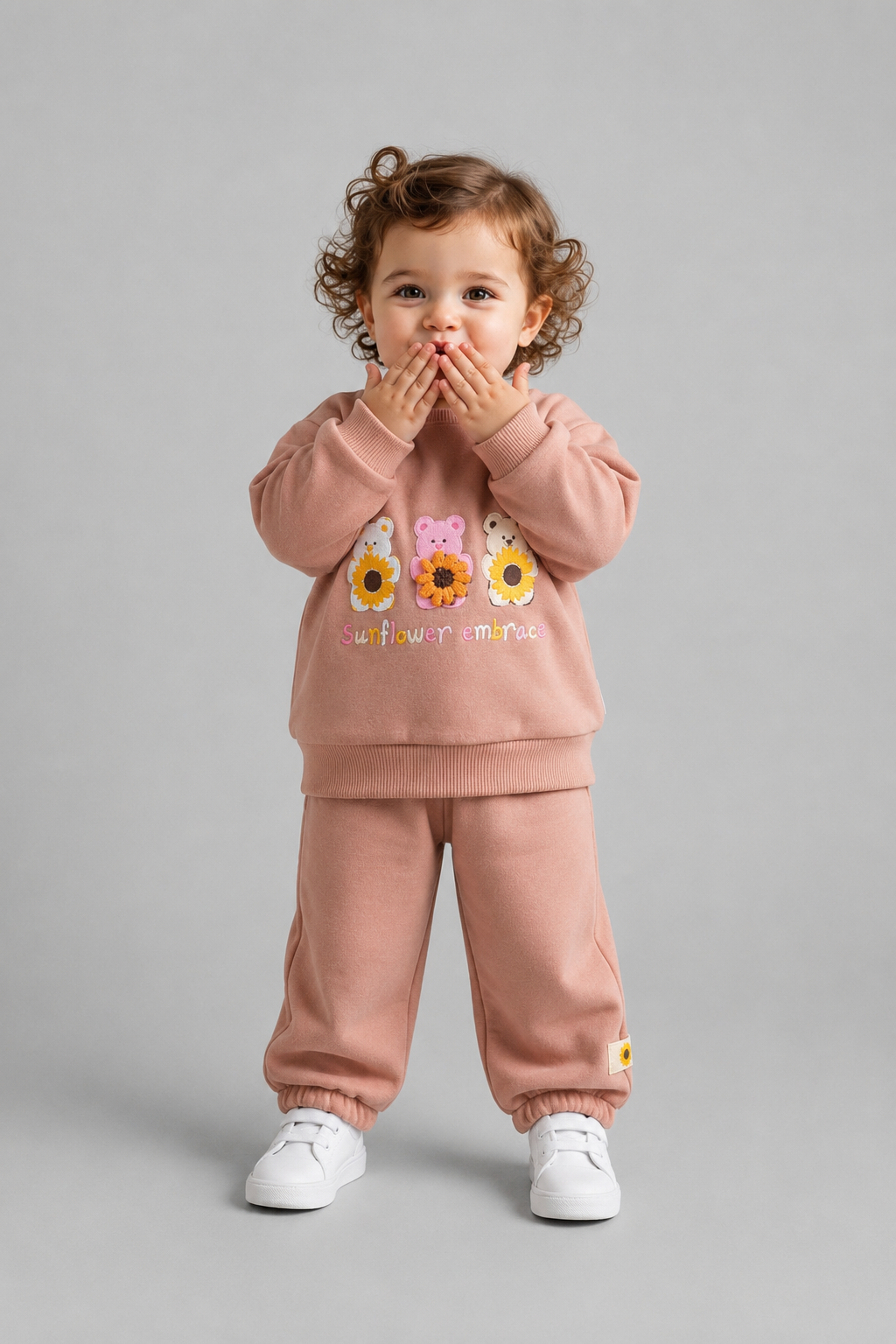 Tuffy Set Bebe Copilă Tematic Sunflower Embrace-02065 - Roz