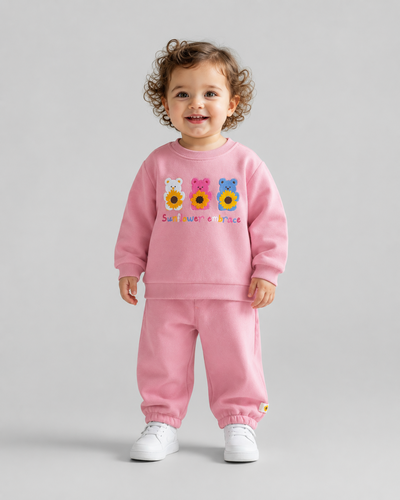 Tuffy Set Bebe Copilă Tematic Sunflower Embrace-02065 - Latte