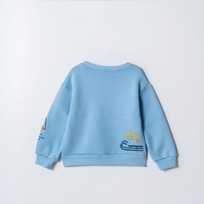 Tuffy Sunshine On Snow Days Imprimeu Baietel Bluza - 0375 - Ecru