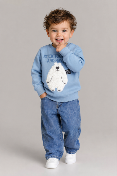 Tuffy Together Have Fun Imprimeu Urs Baietel Bluza - 095 - Indigo