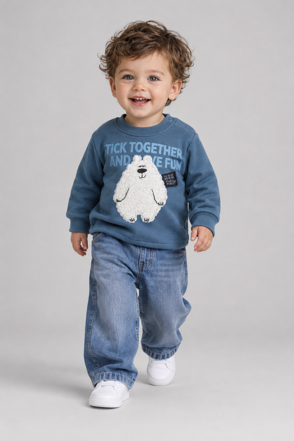 Tuffy Together Have Fun Imprimeu Urs Baietel Bluza - 095 - Indigo