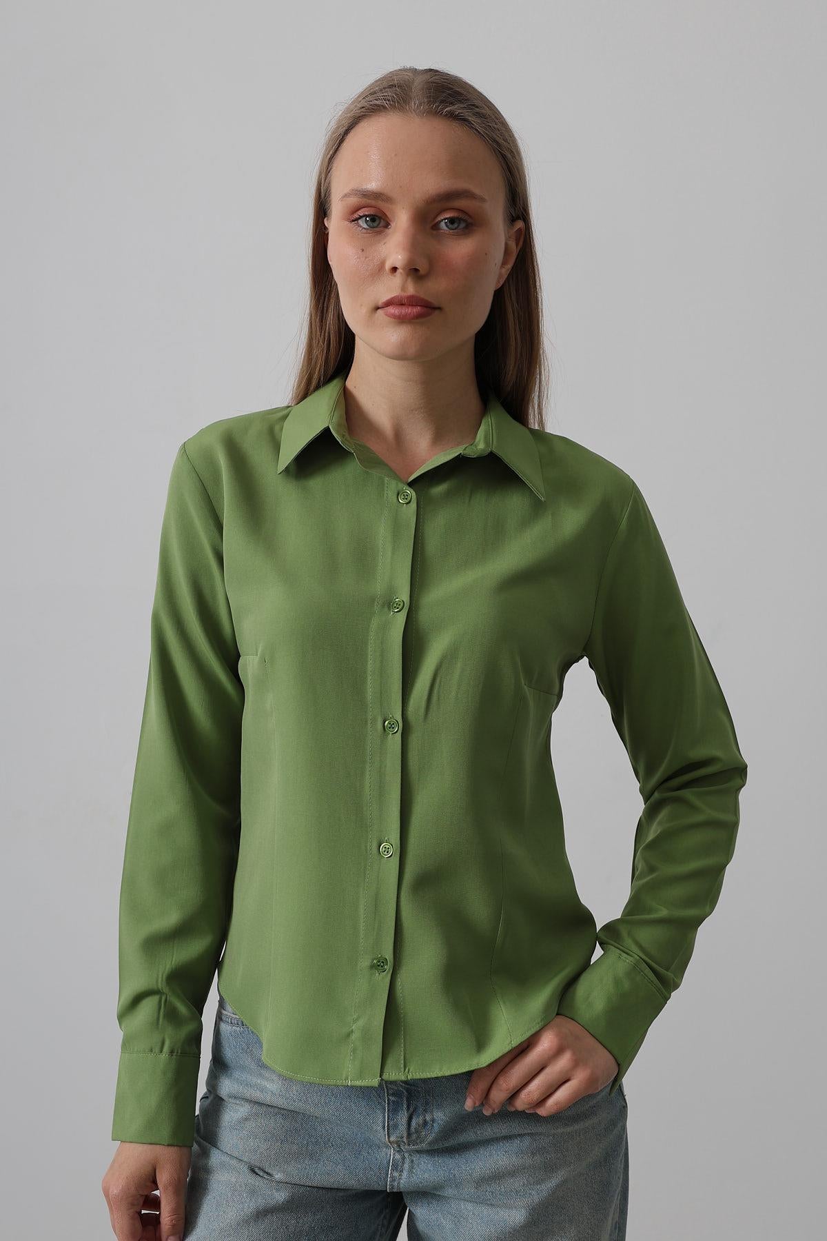 Cămașă Basic - Verde Vernil