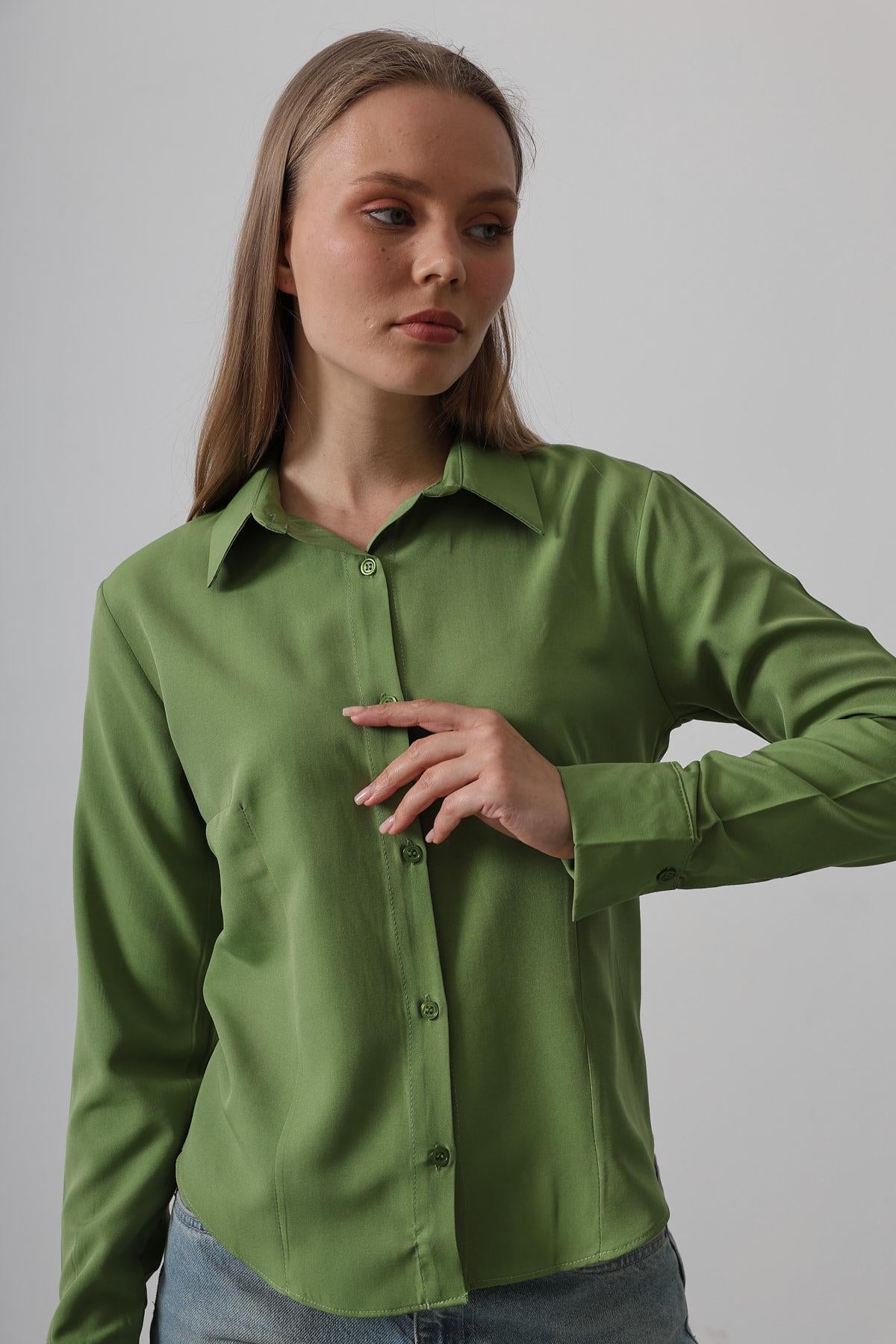 Cămașă Basic - Verde Vernil