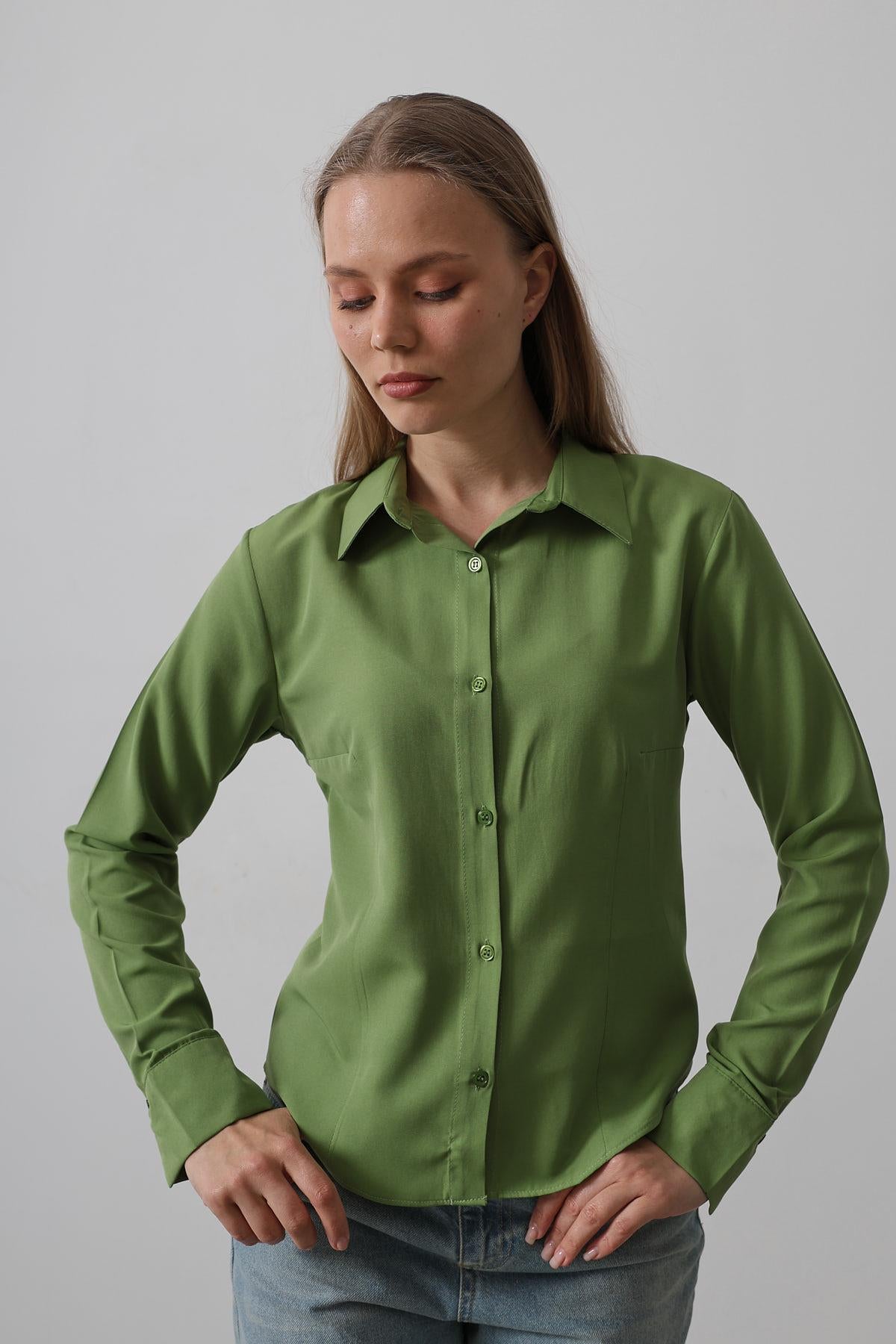Cămașă Basic - Verde Vernil