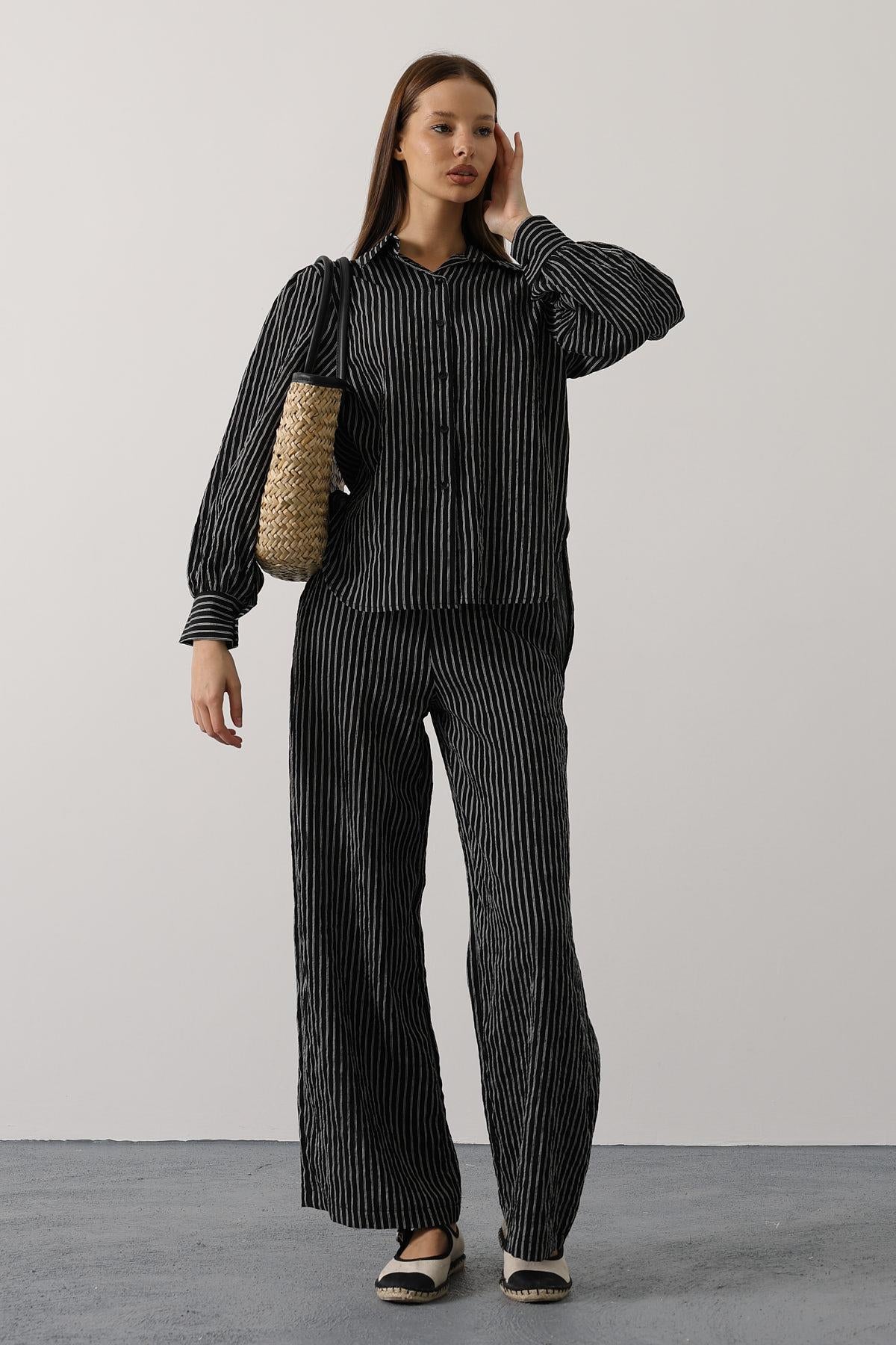Set Pantaloni Dungi Confort - Negru