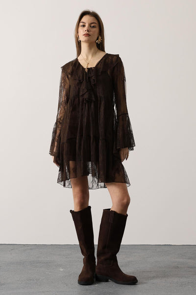ROCHIE DIN DANTELĂ - Maro