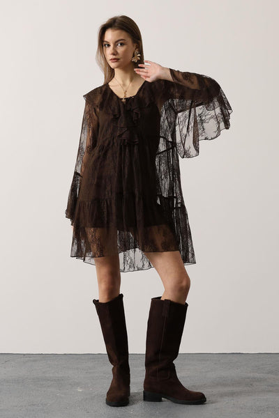 ROCHIE DIN DANTELĂ - Maro