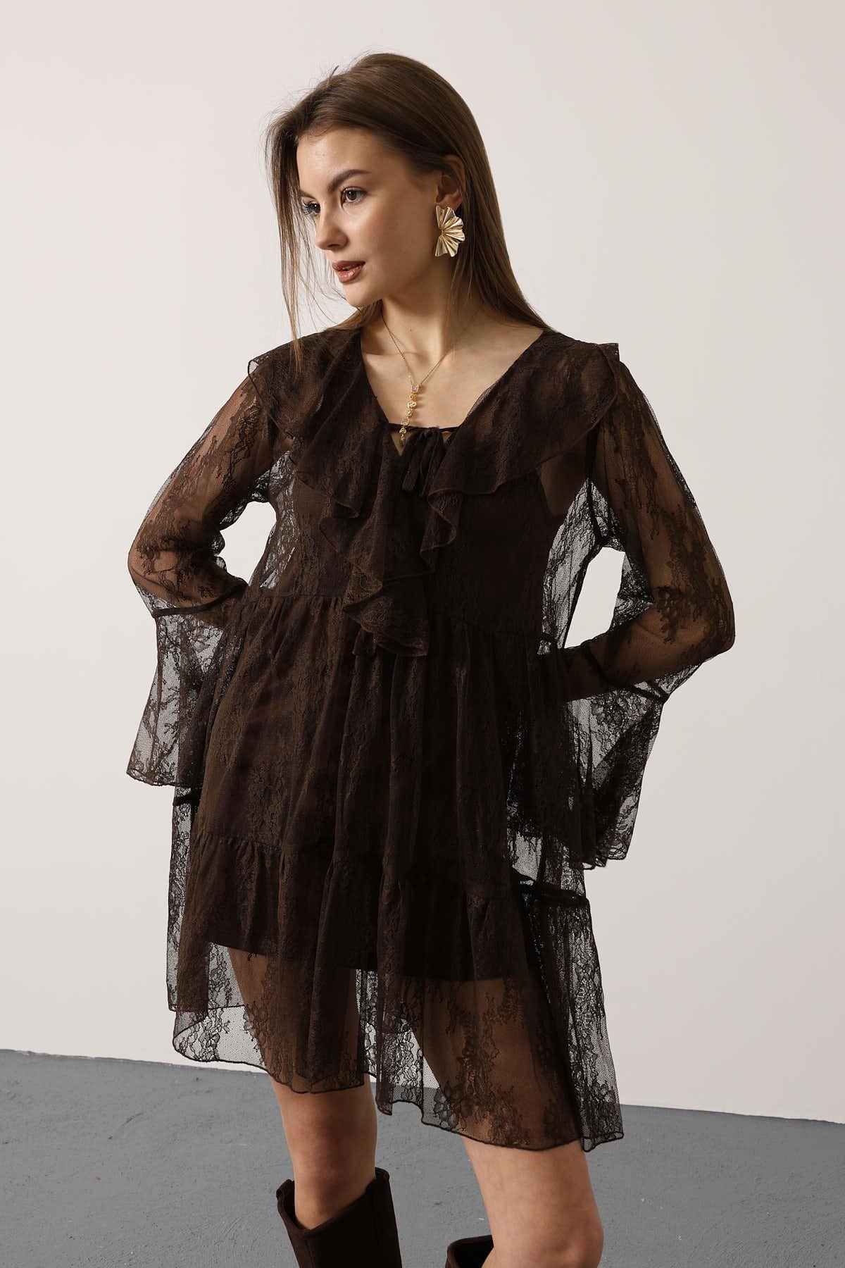 ROCHIE DIN DANTELĂ - Maro