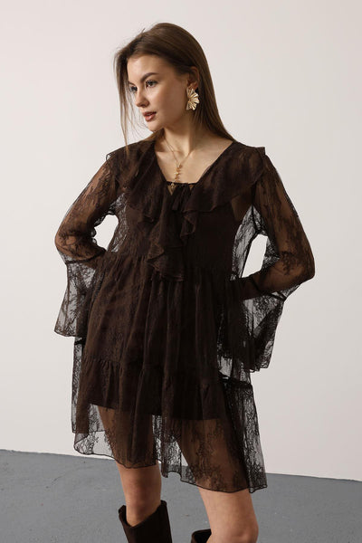 ROCHIE DIN DANTELĂ - Maro