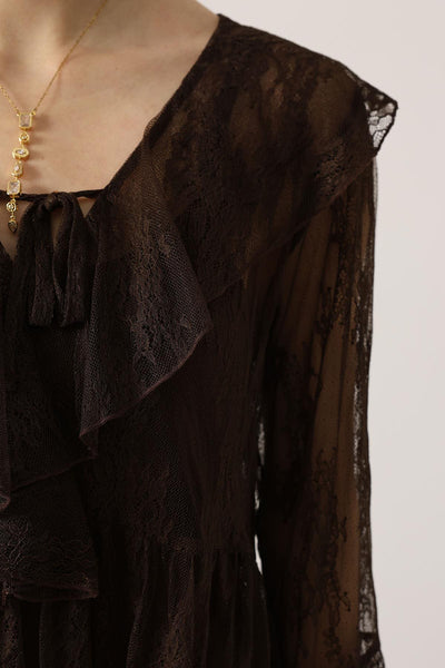 ROCHIE DIN DANTELĂ - Maro